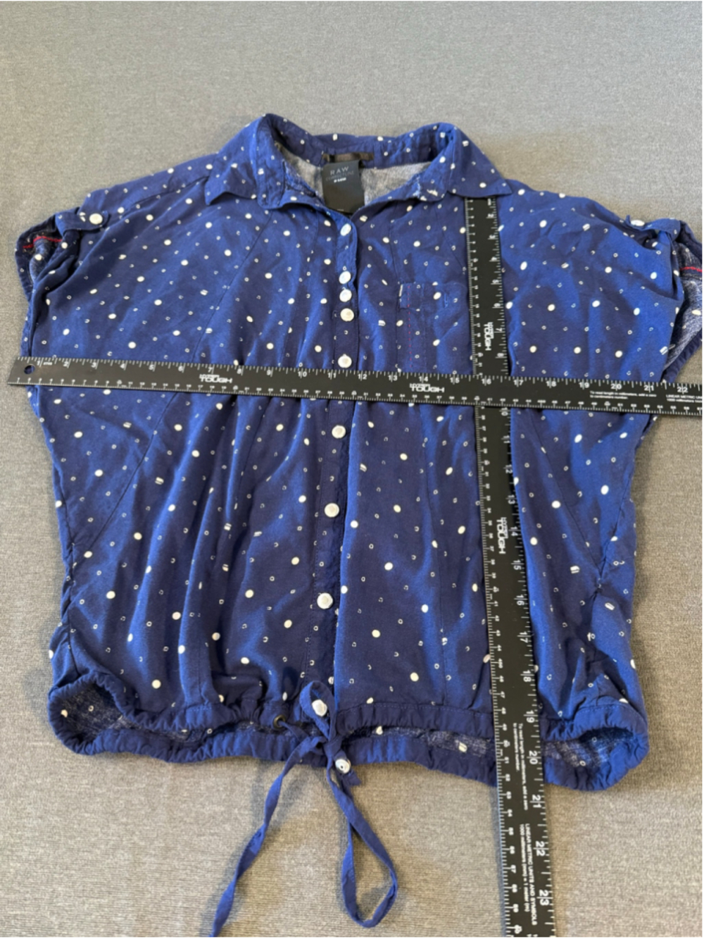 G-Star RAW Correctline Polka Dot Chambray Button Down Shirt Size Small S - Picture 5 of 11